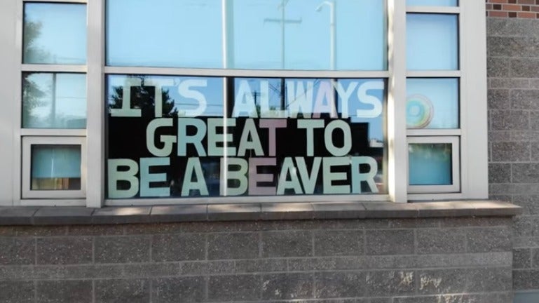 Always Great To Be a Beaver message in window
