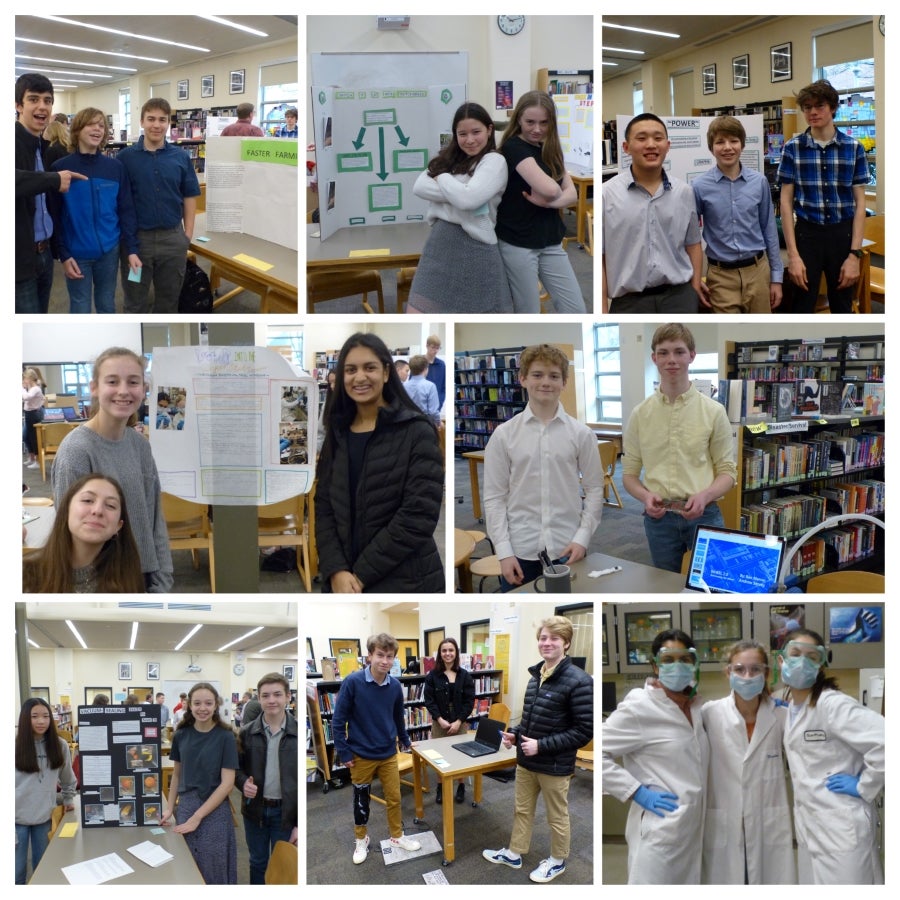 Photo Grid of Biotech students in classrooms