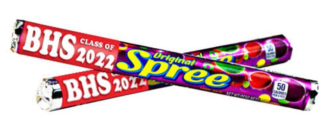 SPREE Candy Roll for the Class of 2022