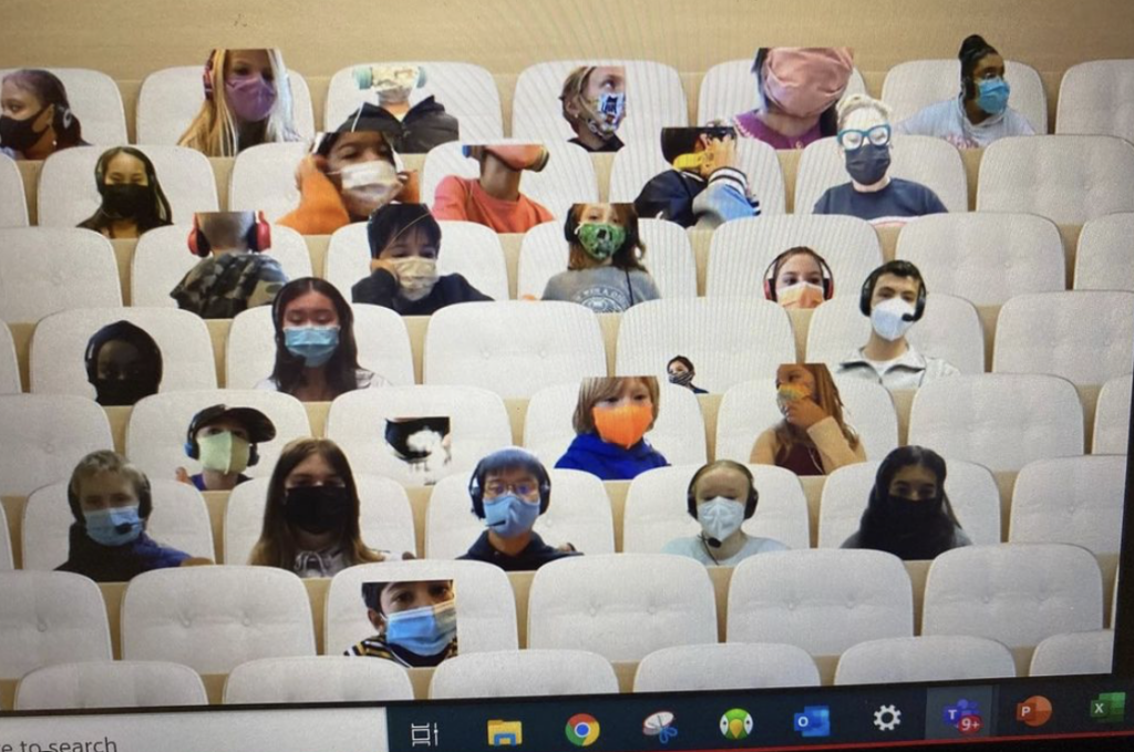 Zoom Image of students in masks