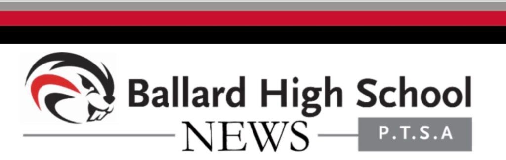 Beaver Head with Text Ballard High School NEWS PTSA Logo