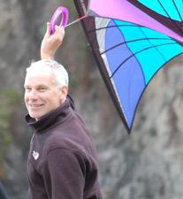 Peter Seitel and kite