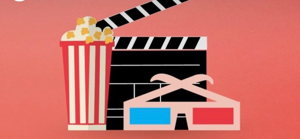 Popcorn, Movie Board, 3D Glasses