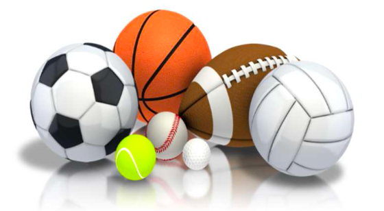 Soccer ball, Basketball, Football, Tennis Ball, Baseball