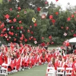 Grad Caps in the Air BHS. Photo Credit to SPS